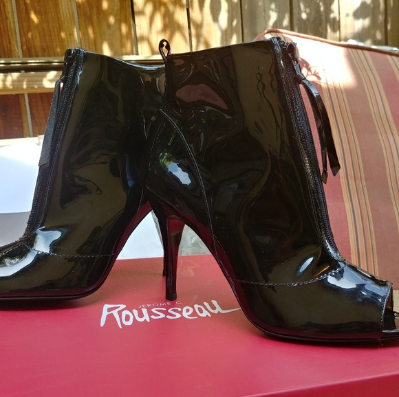 Jerome c. Rousseau andromeda patent black boots 38 - Picture 3 of 4